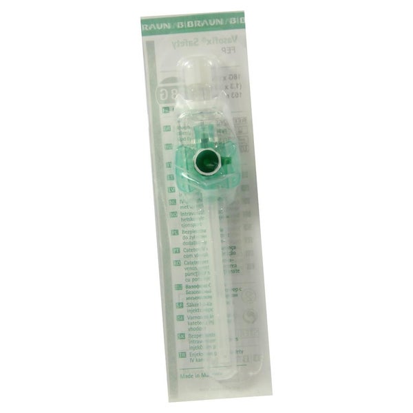 B.Braun Vasofix Safety Braunüle 50 Stück - 18 G, 1,3 mm grün/weiß, 33 mm Stichlänge 1 St