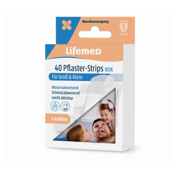 Lifemed Pflaster Strips transparent wasserfest 40 St