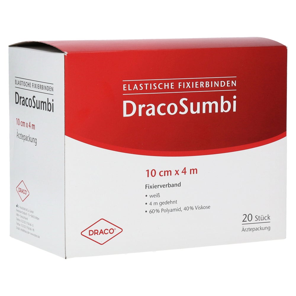 Dracosumbi Fixierbinde 10 cmx4 m weiß 20 St
