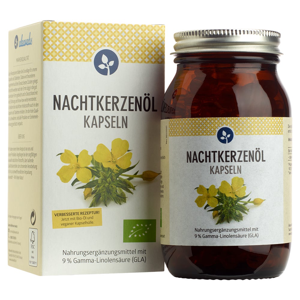 Nachtkerzenöl 500 mg Kapseln Bio vegan 120 St