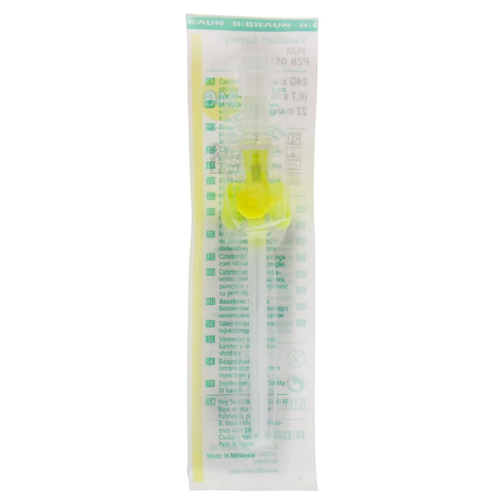 B.Braun Vasofix Safety Braunüle gelb 24 G (0,7 x 19 mm) 1 St
