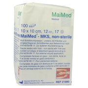 MaiMed Mull - Schlitzkompressen unsteril 12- lagig 100 Stück - 10 x 10 cm 100 St