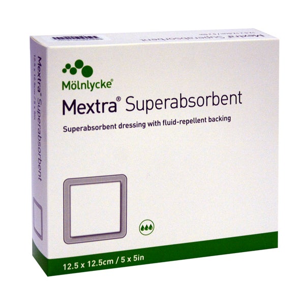 Mextra Superabsorbent Verband 12,5x12,5 10 St