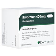 Produktabbildung: DocMorris Ibuprofen 400mg Filmtabletten 50 St