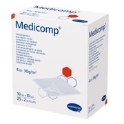 Medicomp Vlieskomp.steril 10x10 cm 4lagi 25X2 St