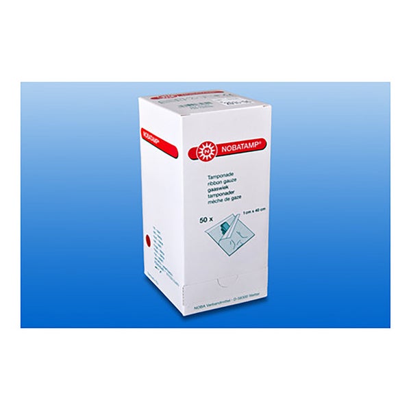 NOBA Nobatamp® Tamponadenstreifen steril 50 Stück - 2 cm x 40 cm 50 St