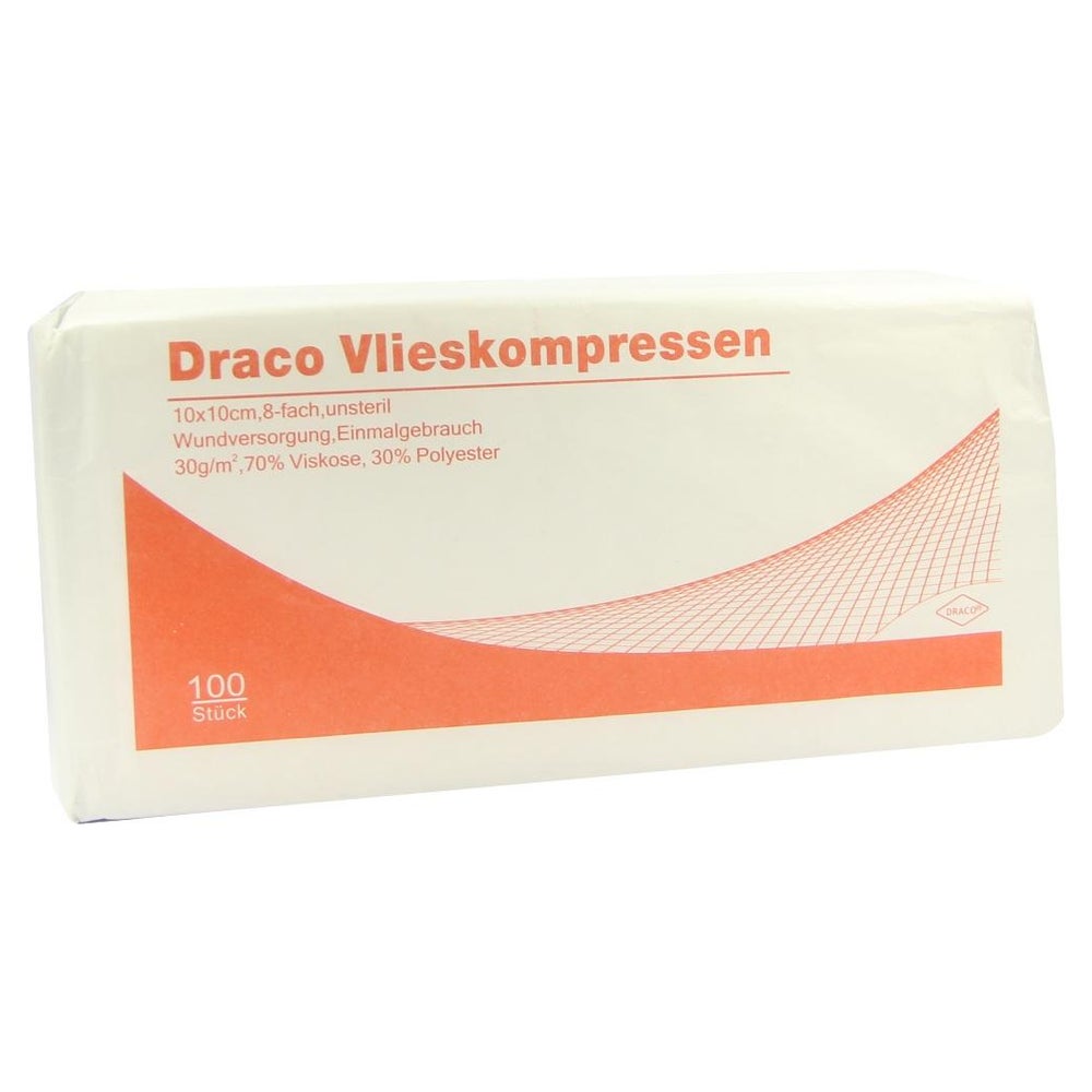 Vlieskompressen Unsteril 10x10 cm 8fach 100 St