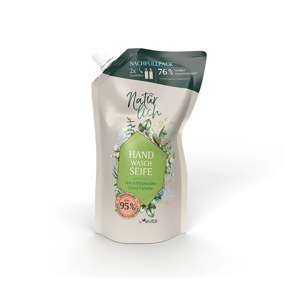 Natürlich by evita Handwaschseife Litsea Cubeba Nachfüller 600 ml