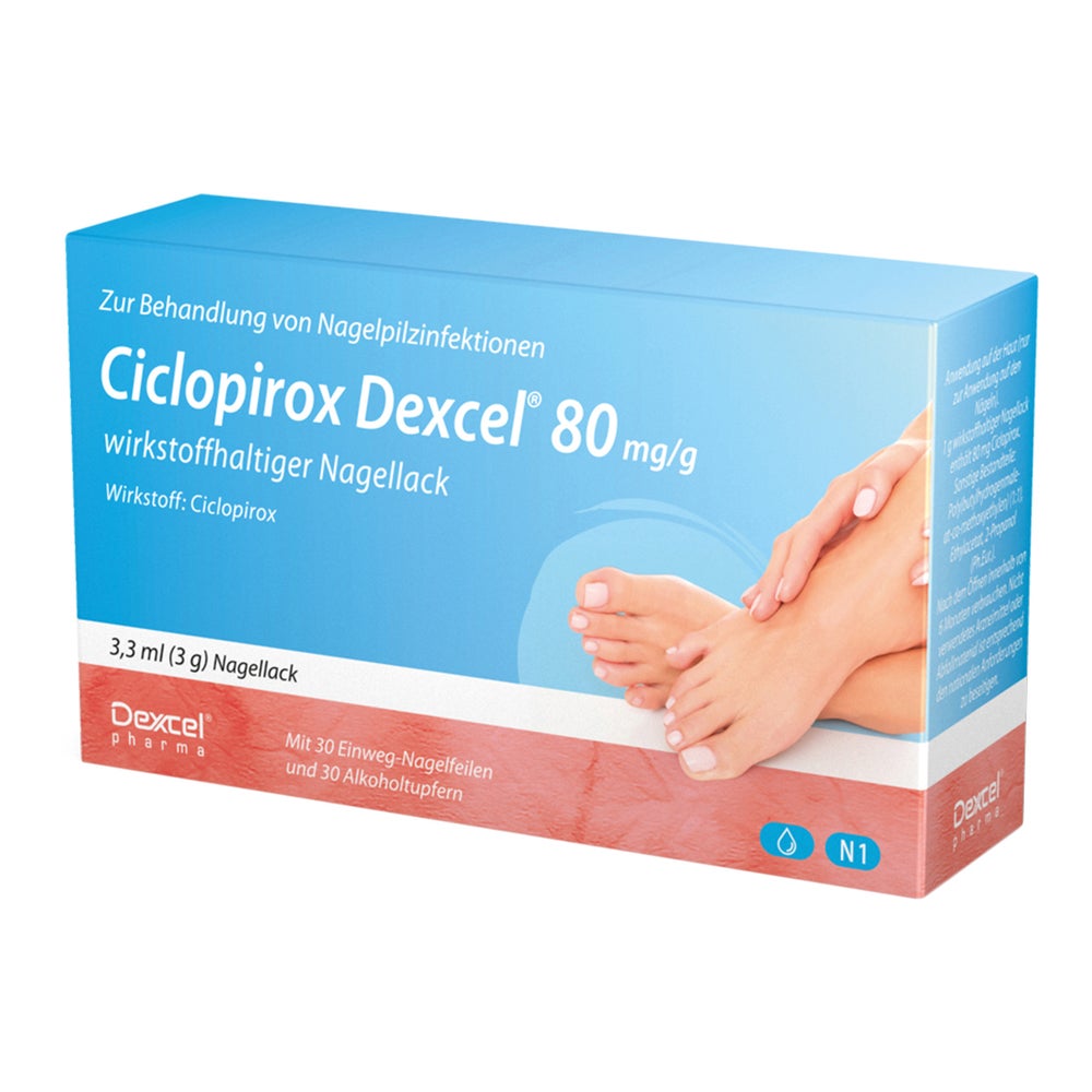 Ciclopirox Dexcel 80 mg/g 3,3 ml