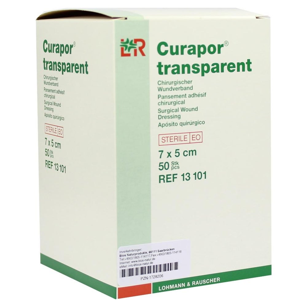 Curapor Wundverband Steril transparent 5 50 St