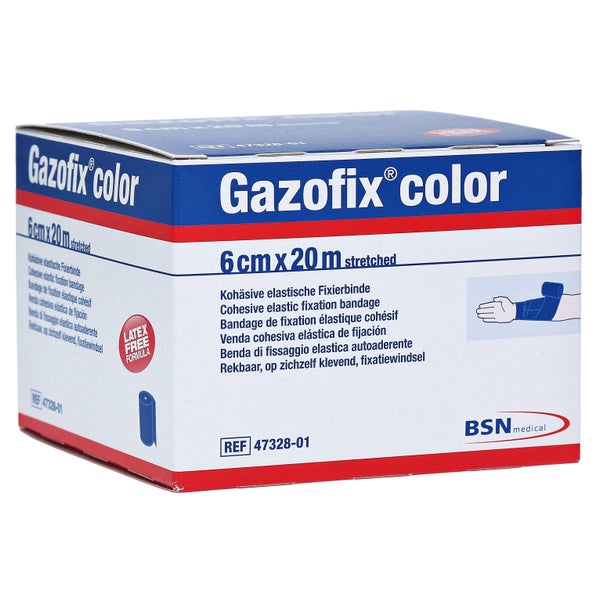 BSN Gazofix selbsthaftende Fixierbinde 20 x 6 cm - 20 x 6 cm / Blau 1 St