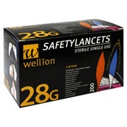 Produktabbildung: Wellion Safetylancets 28 G Sicherheitsei 200 St