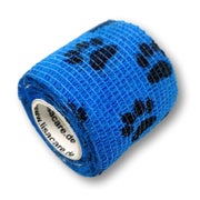 LisaCare selbstklebender Verband - Pfote Blau - 5cm x 4,5cm 1 St