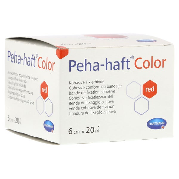 Peha-haft Color Fixierbinde 6 cmx20 m ro 1 St