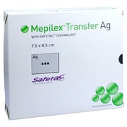 Mepilex Transfer Ag Schaumverband 7,5x8, 10 St