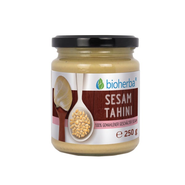 Bioherba Sesam Tahini 100% gemahlener geschälter Sesam 250 g