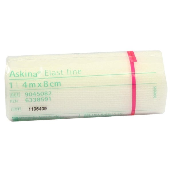 Askina Elast Fine Binde 8 cmx4 m celloph 1 St