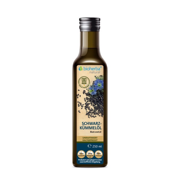Bioherba Schwarzkümmelöl - kaltgepresst  unraffiniert 250 ml