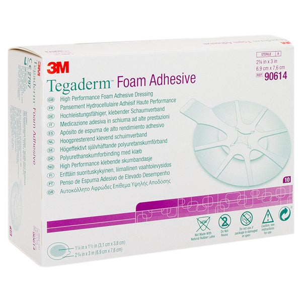 Tegaderm Foam Adhesive 6,9x7,6 cm oval 9 10 St