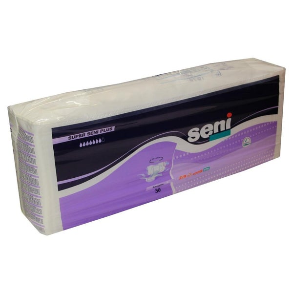 Seni Super Plus Large Inkontinenzhosen, Unisex, 30er Pack, 100 - 150 cm, 3200 ml 30 St