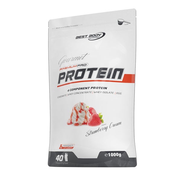 Gourmet Premium Pro Protein - Strawberry Cream Zipp-Beutel 1000 g