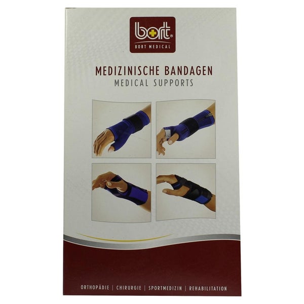 BORT Manustabil kurz links XS blau 1 St