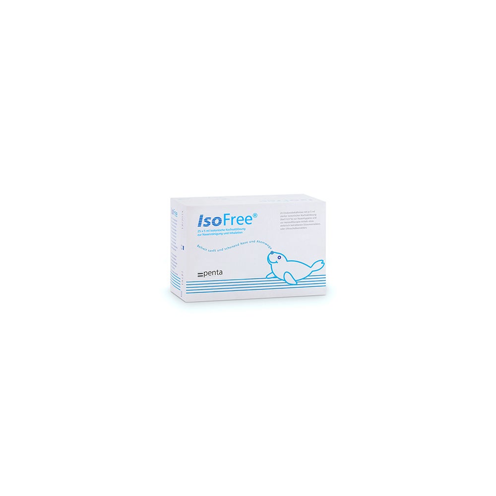 Isofree isotonische Kochsalzlösung zur Nasenspülung und Inhalation 25X5 ml