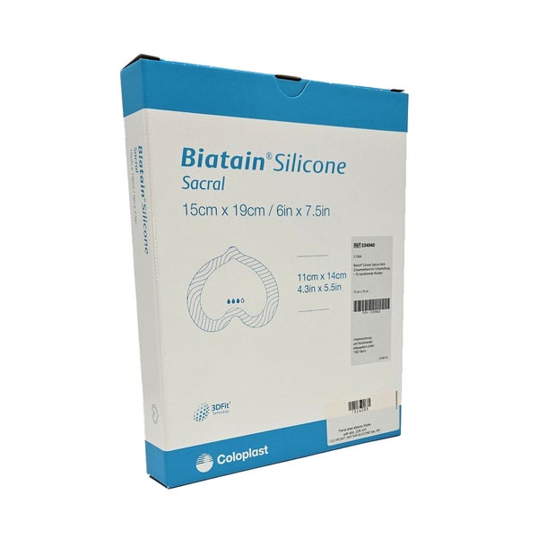 Biatain Silicone Schaumverb.sakrum Klein 15x19 Cm 5 St