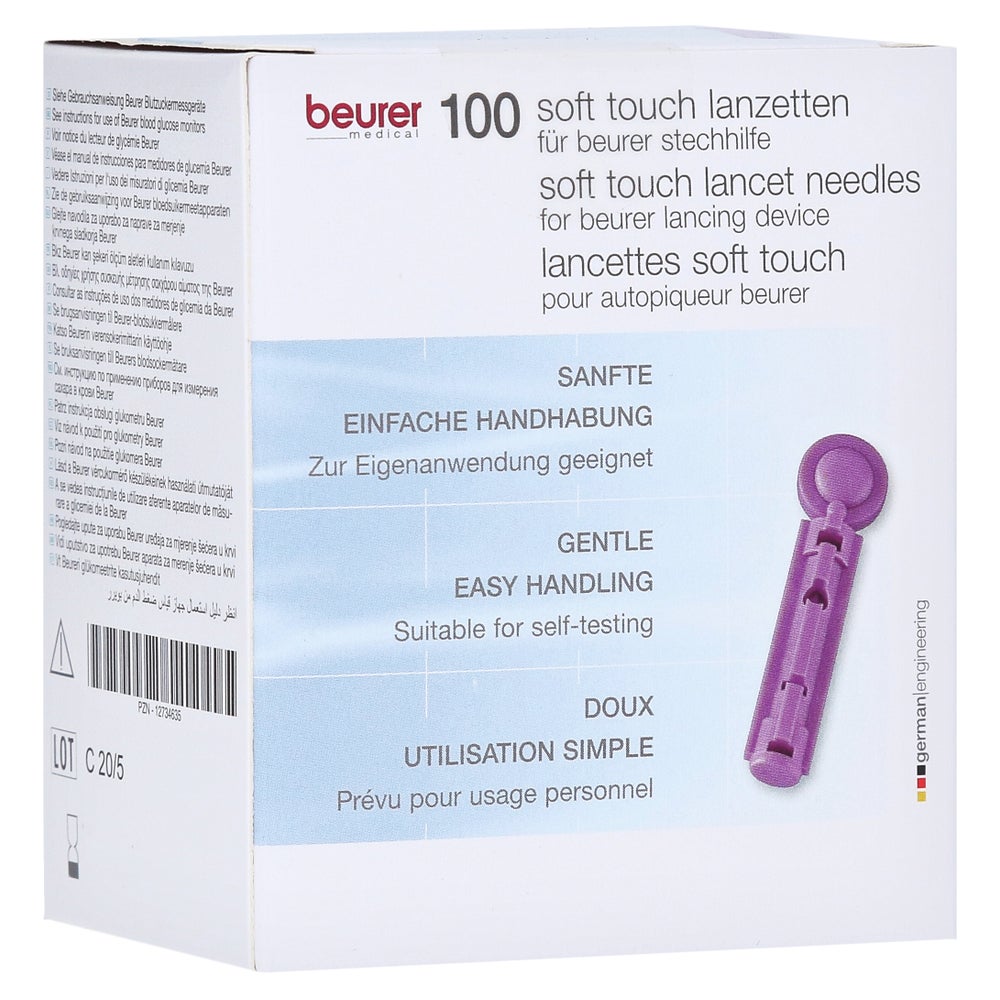 Beurer Lanzetten soft touch 33 G f.Blutz 100 St
