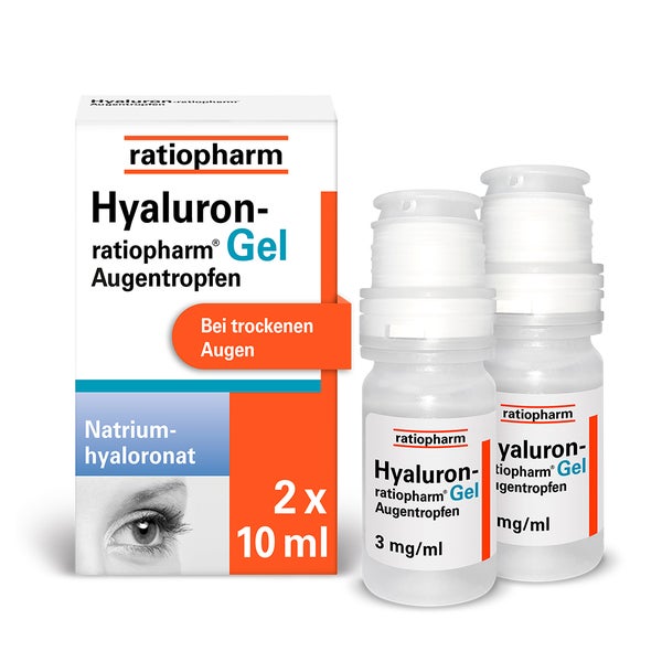 Hyaluron-ratiopharm Gel Augentropfen 2X10 ml