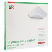 Lohmann & Rauscher Suprasorb P + PHMB anti-mikrobieller Schaumverband - 5 Stück 20 x 20 cm 5 St