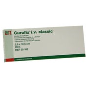 Produktabbildung: Lohmann Rauscher Curafix i.v. classic Kanülenfixierpflaster Geschlitzt 20 Stück 2,5 x 12,5 cm 20 St
