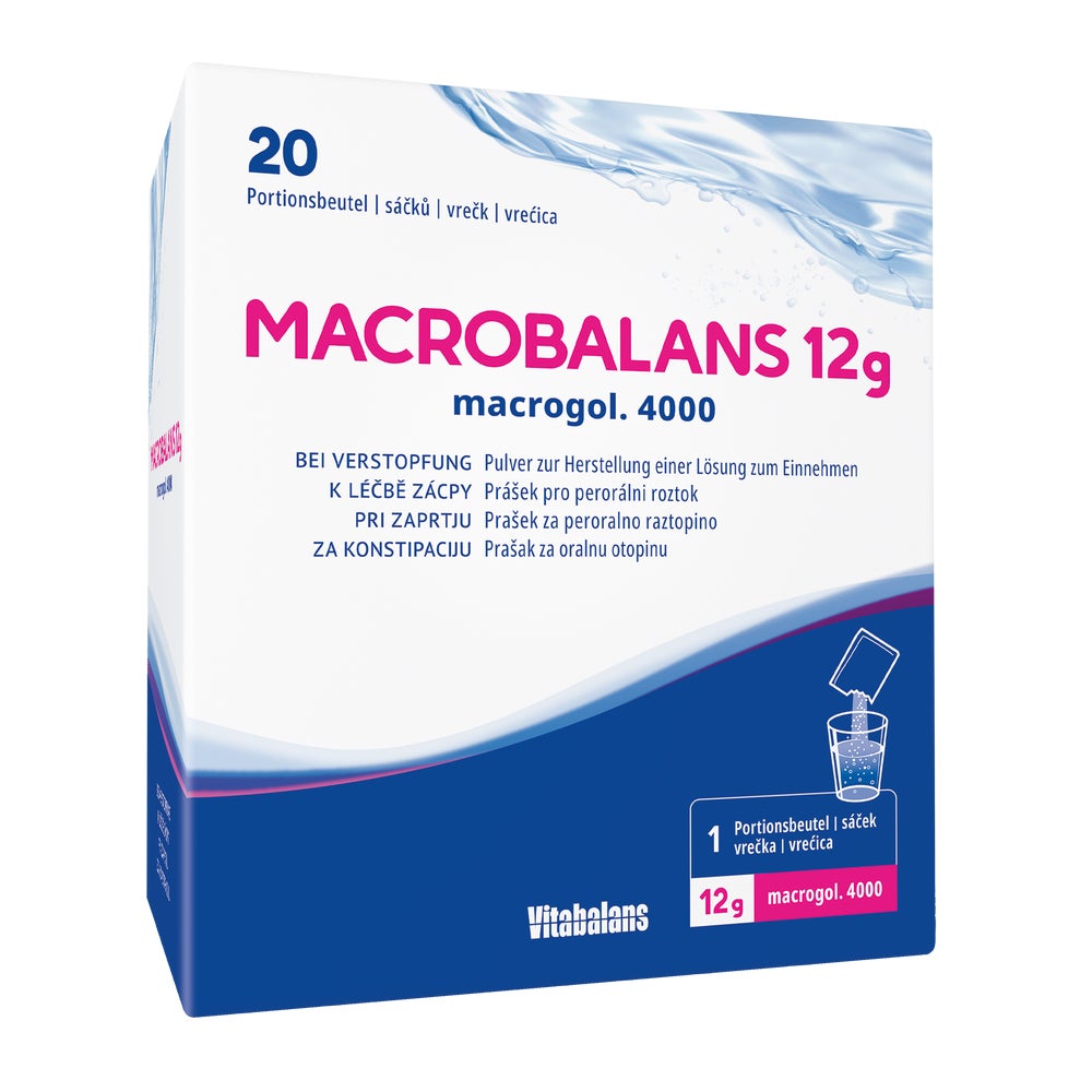 MacroBalans Pulver 20 x 12 g mit Macrogol 20X12 g