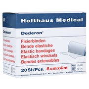 Produktabbildung: Holthaus Medical Dederon Fixierbinde 4 m - 1 Packung = 20 Stück lose in der Schachtel, Maße: 8 cm x 4 m 20 St