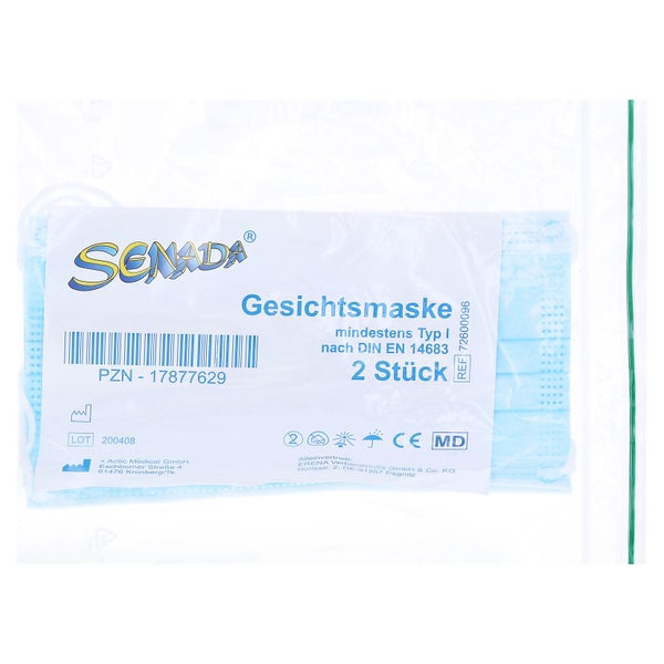 Senada Gesichtsmasken Typ I nach EN 1468 2 St