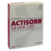 Actisorb 220 Silver 6,5x9,5 cm steril Ko 10 St