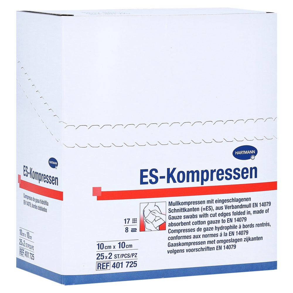 Es-kompressen Steril 10x10 cm 8fach 25X2 St