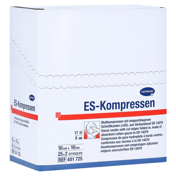 Es-kompressen Steril 10x10 cm 8fach 25X2 St