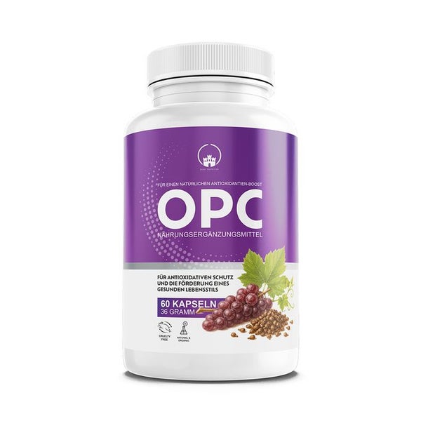 Saint Nutrition® OPC Kapseln 800mg | mit Traubenkernextrakt - Hochdosiert | Natürliche Inhaltsstoffe 36 g