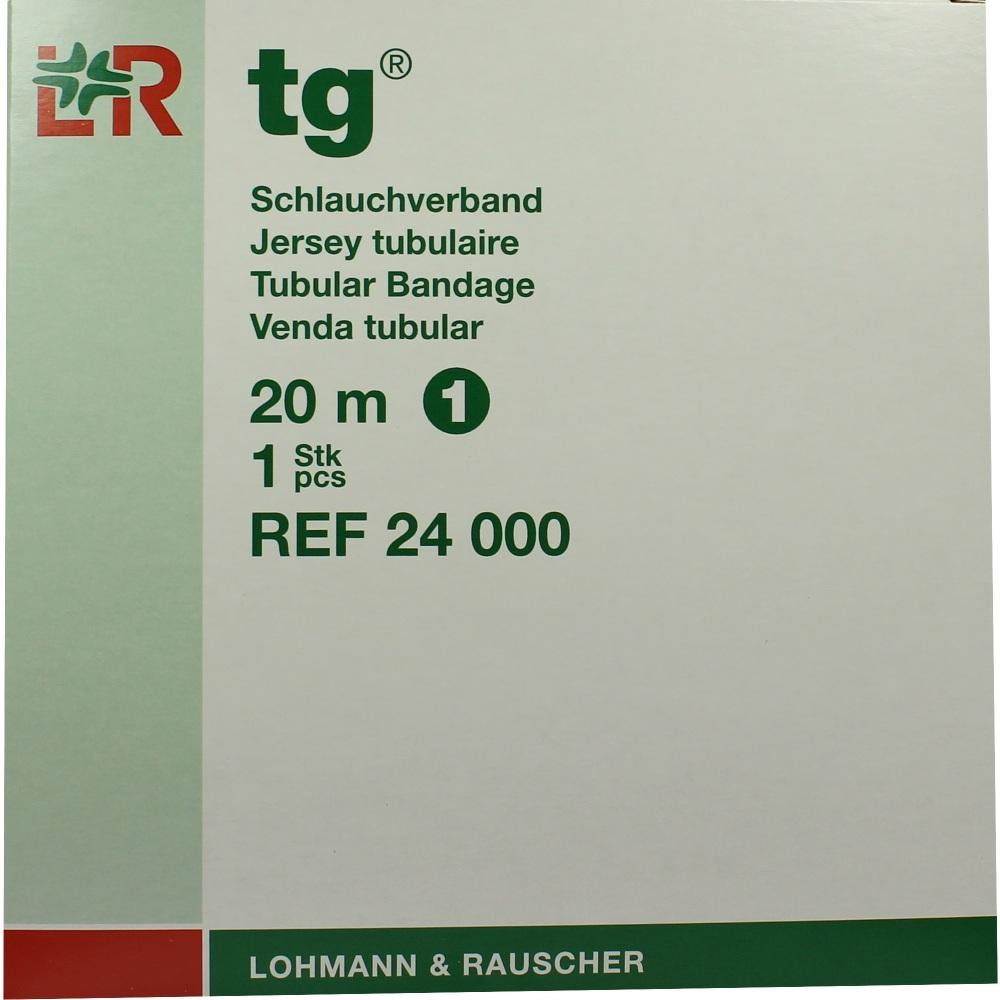 Lohmann & Rauscher tg Schlauchverband, weiß, 20 m, nahtlos gestrickt und dehnbar - 1 Stück, Gr. 1 (1,4 cm) für Finger, Zehe 1 St