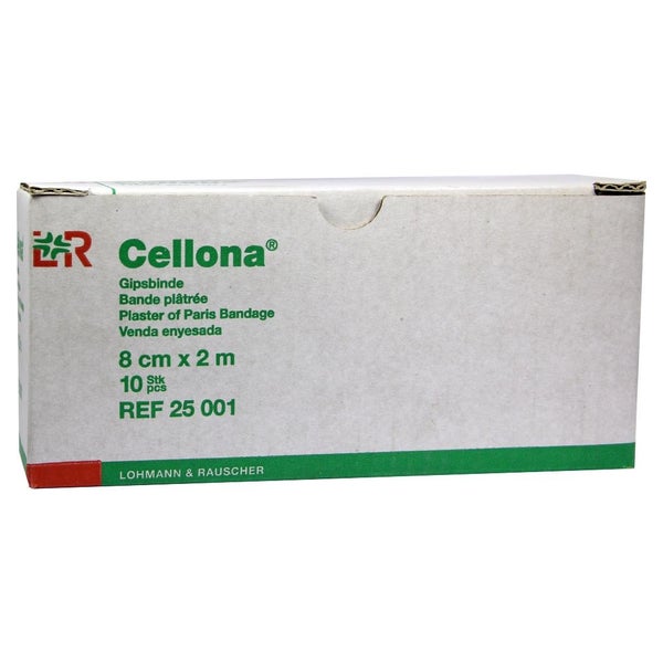 Lohmann Rauscher Cellona Gipsbinde 2 x 5 Stück - 8 cm x 2 m 2X5 St