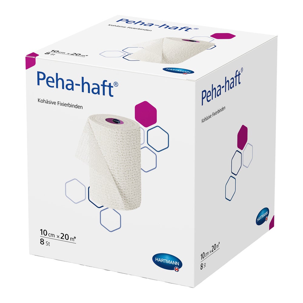 Peha-Haft Fixierbinde Latexfrei 10 cm x 20 m 8 St