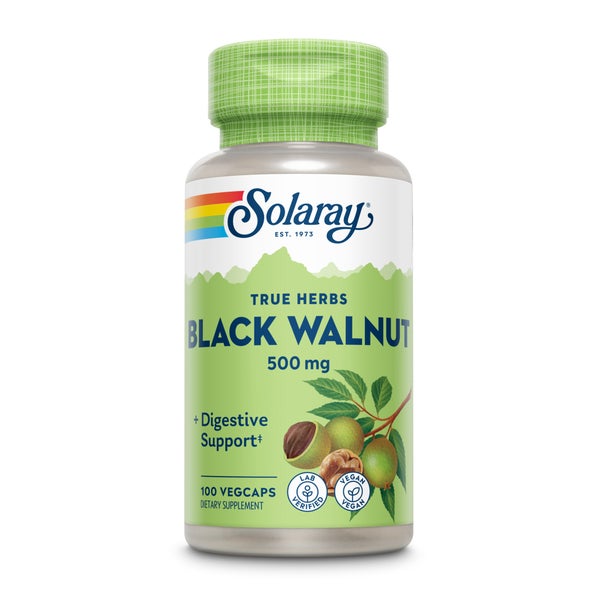 Schwarze Walnussschalen Solaray Kapseln 100 St