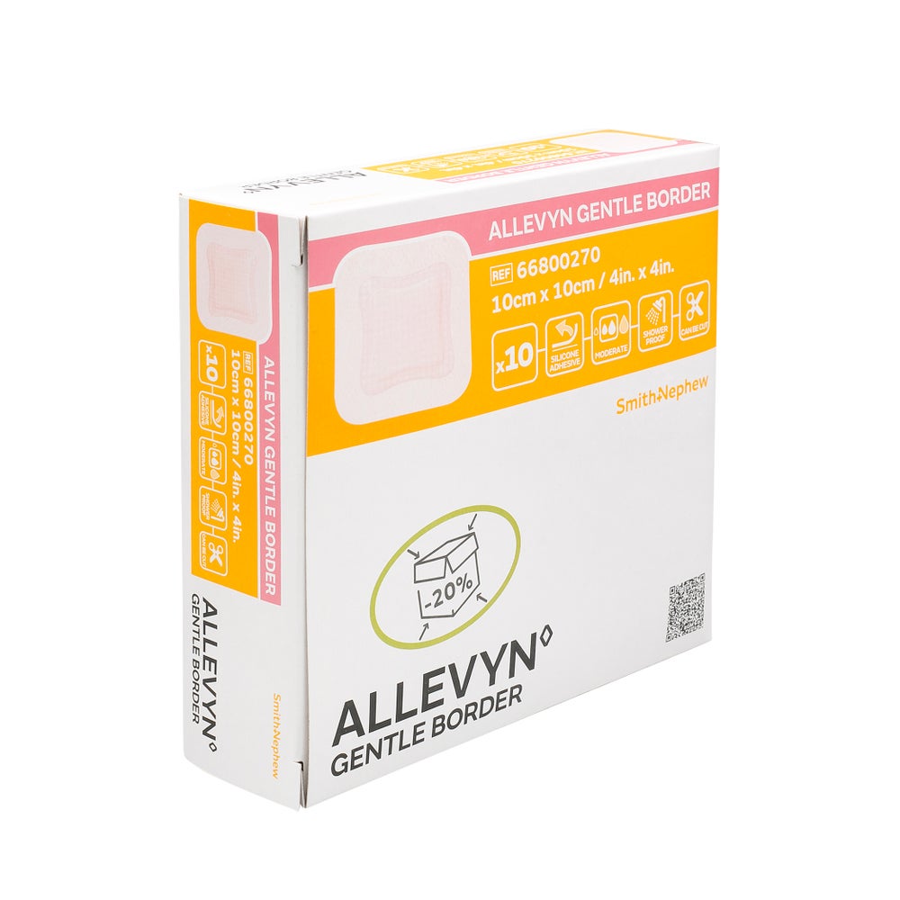 Allevyn Gentle Border 10x10 cm Schaumver 10 St