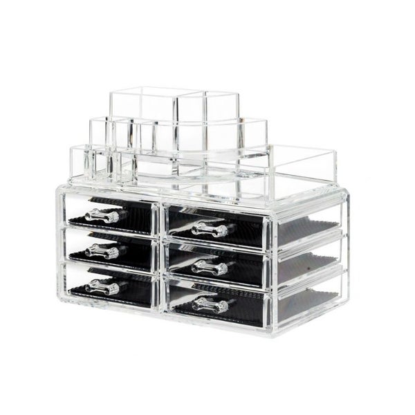 UNIQ Make-up-Organizer mit 6 Schubladen - Transparent (SF-1158)