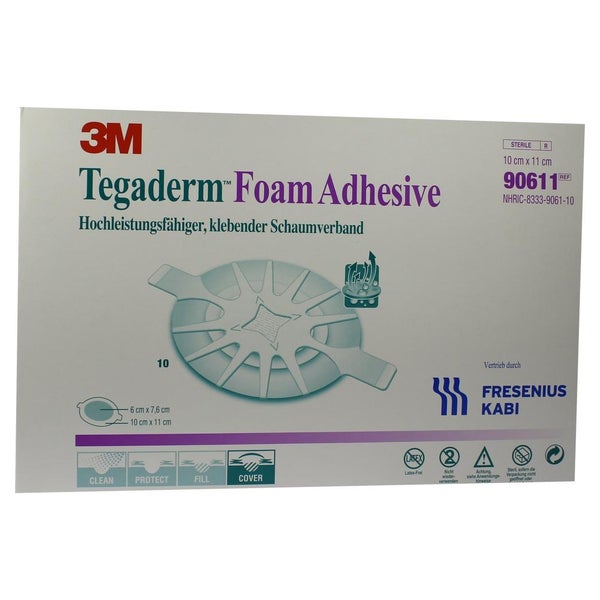 Tegaderm Foam Adhesive 10x11 cm oval 906 10 St