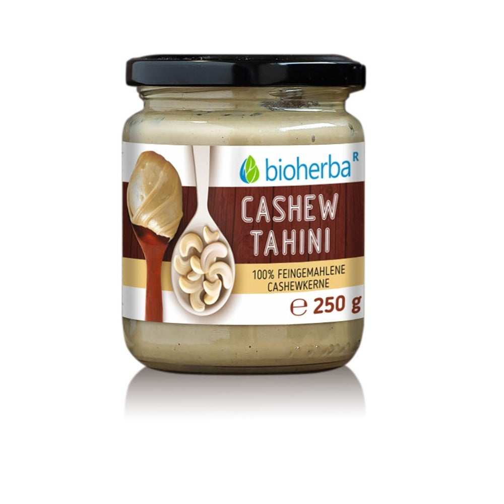 Bioherba Cashew Tahini 100% Feingemahlene Cashewkerne 250 g