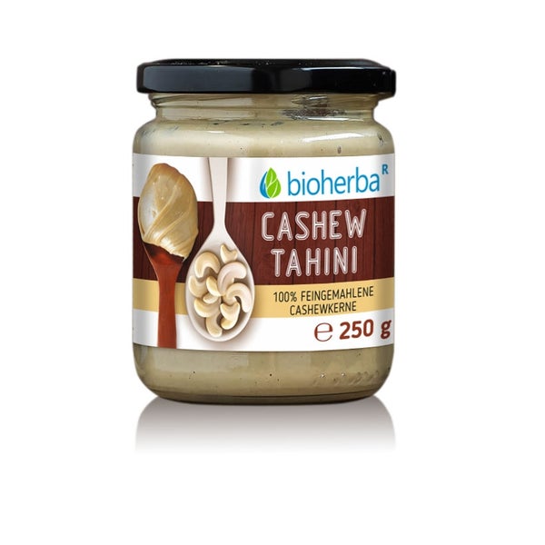 Bioherba Cashew Tahini 100% Feingemahlene Cashewkerne 250 g