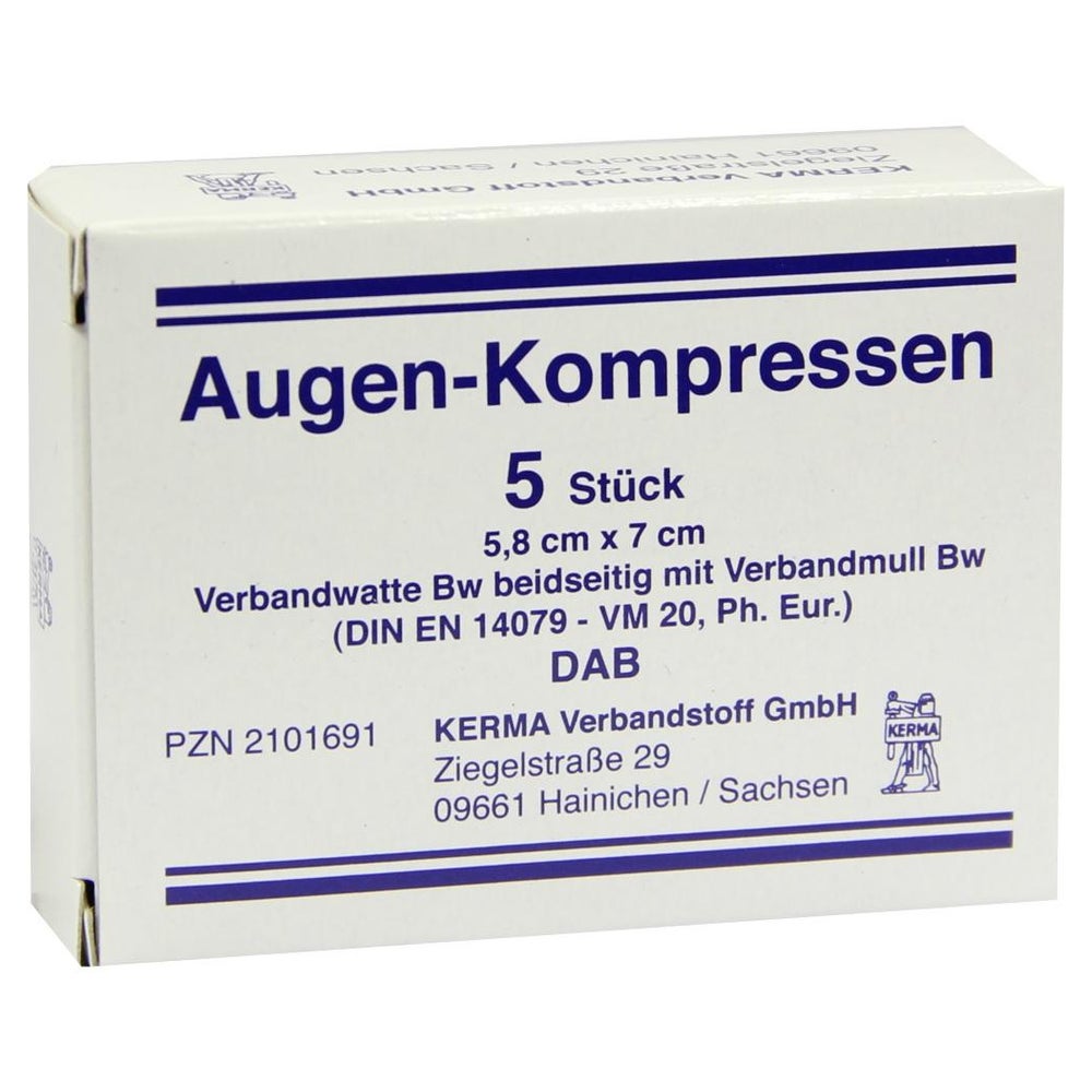 Augenkompressen 5,8x7 cm unsteril 5 St