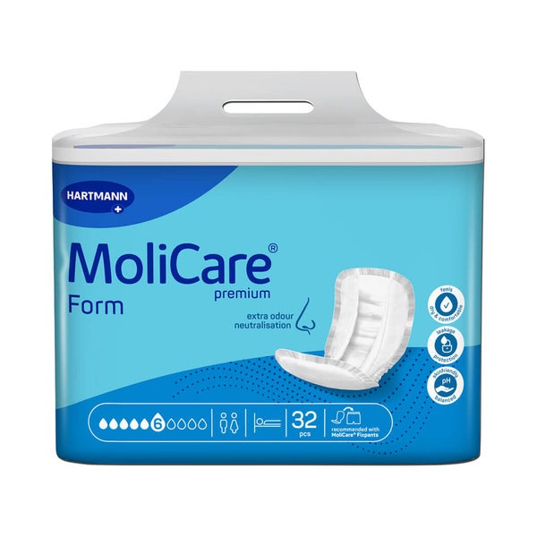 MoliCare Premium Form 6 Tropfen Inkontinenzvorlagen 4X32 St